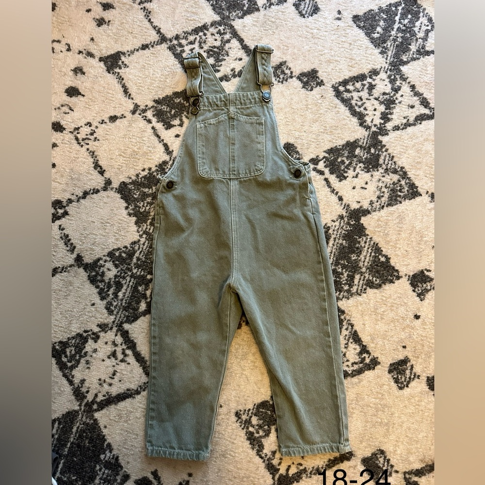 Zara Olive Green Overalls 18-24m